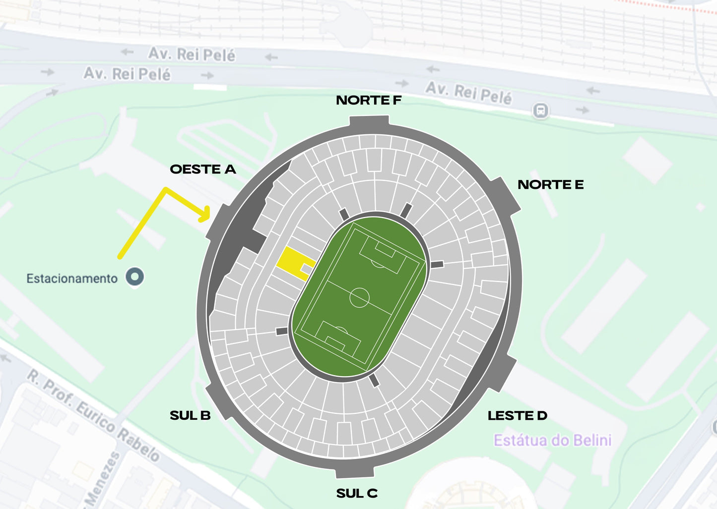 Mapa Maracanã – setor Maracanã Mais