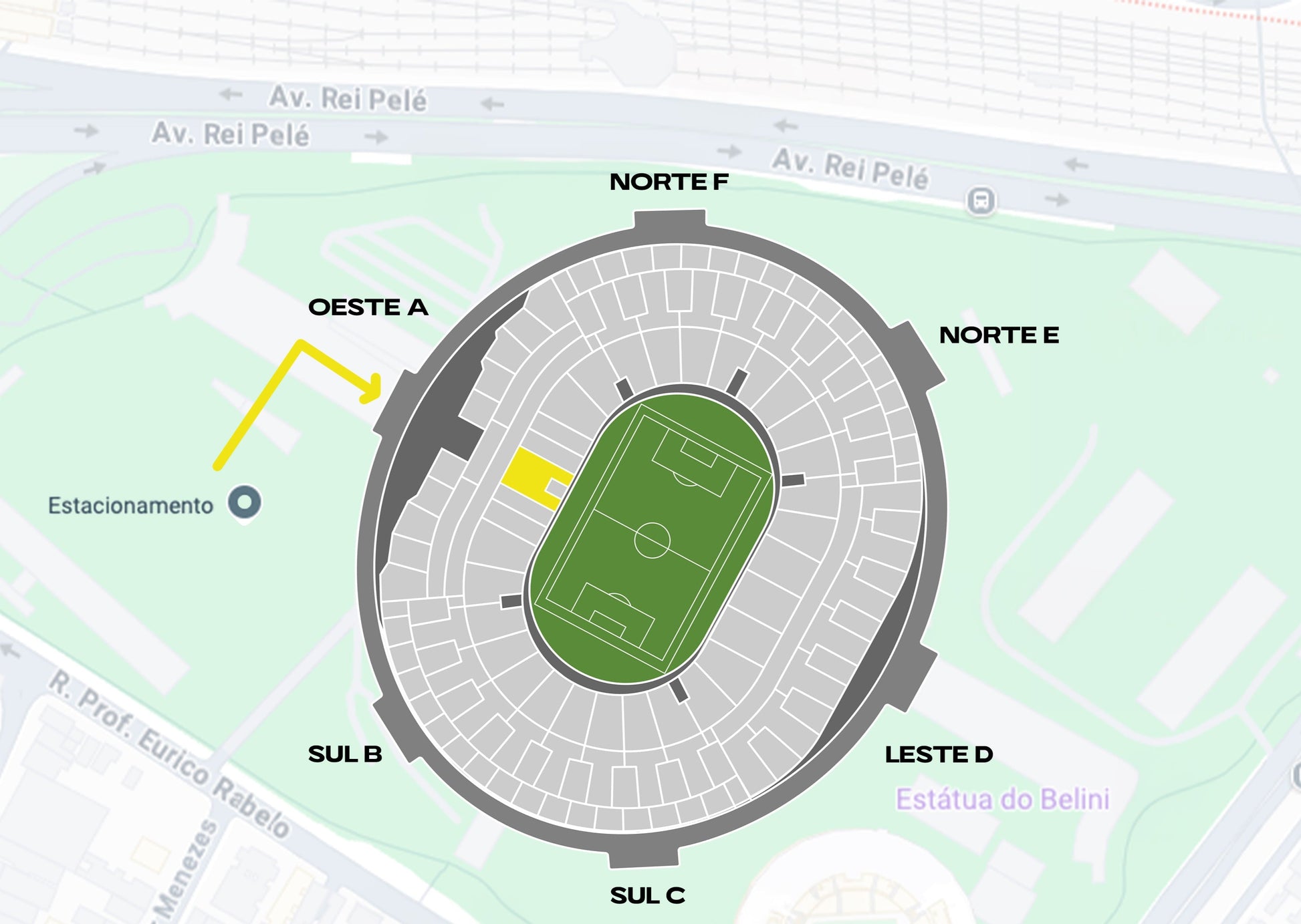 Mapa Maracanã – setor Maracanã Mais